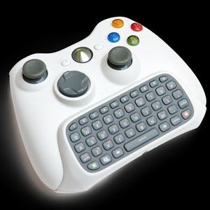 Xbox 360 Wireless Controller With CHatpad WHite